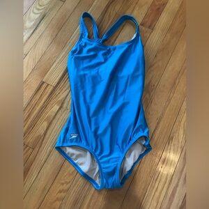 Speedo Vibrant Large 10-12 Blue Swimsuit